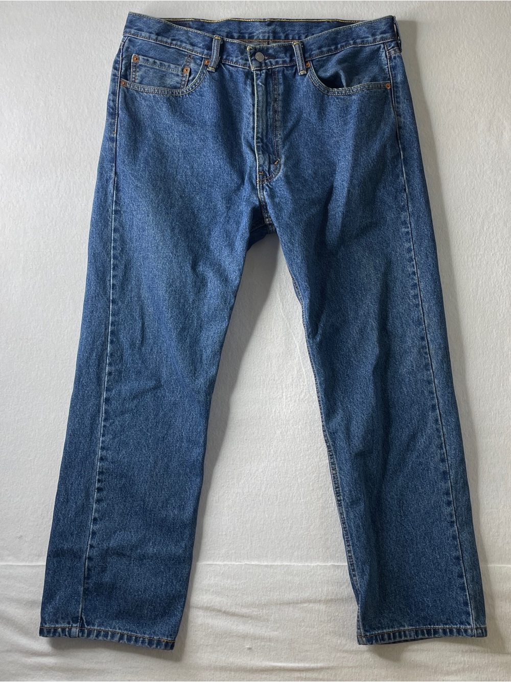 Levi's 505 Jeans Men's 38x30 Medium Wash Regular Fit Straight Leg Denim Classic